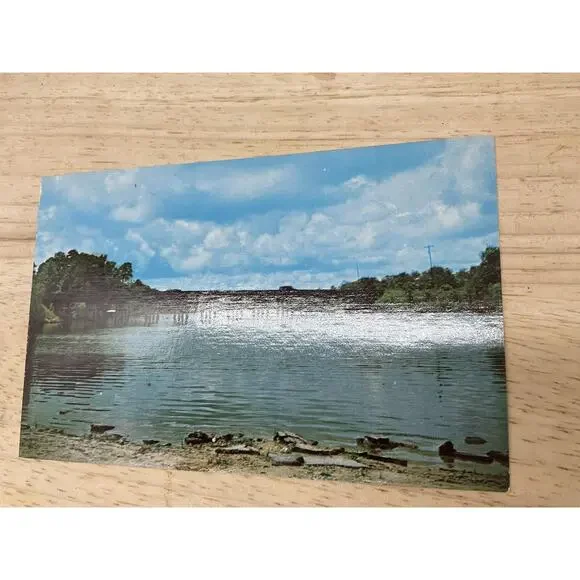 Vintage Old Bridge Jacksonville North Carolina Postcard Helen M. Tatum 5.5x3.5 - Picture 3 of 4